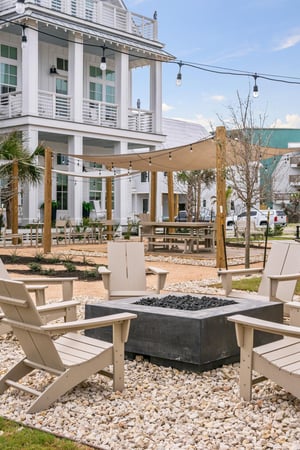 Community Fire Pit and Outdoor Space at South