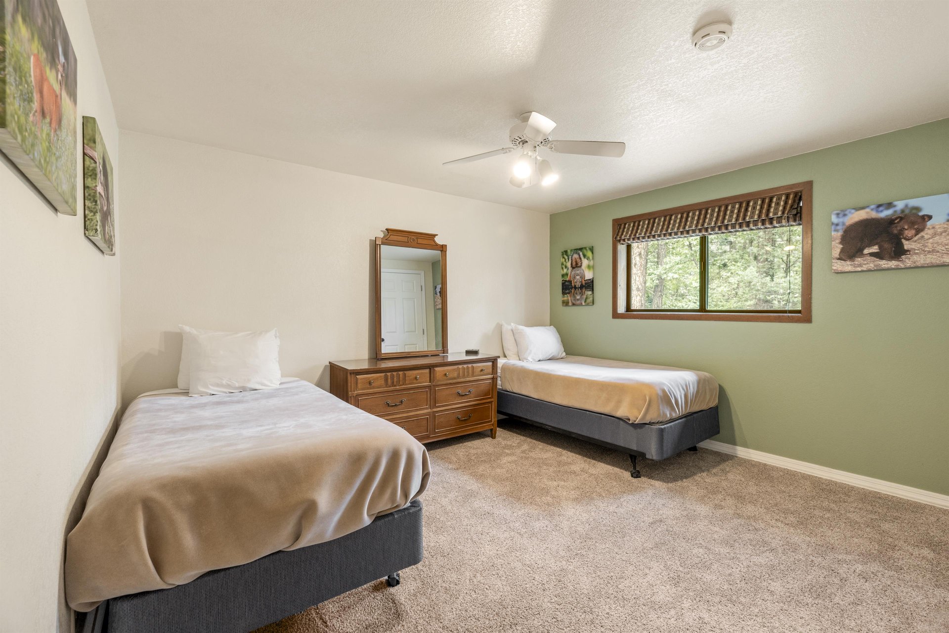 Two twin beds.