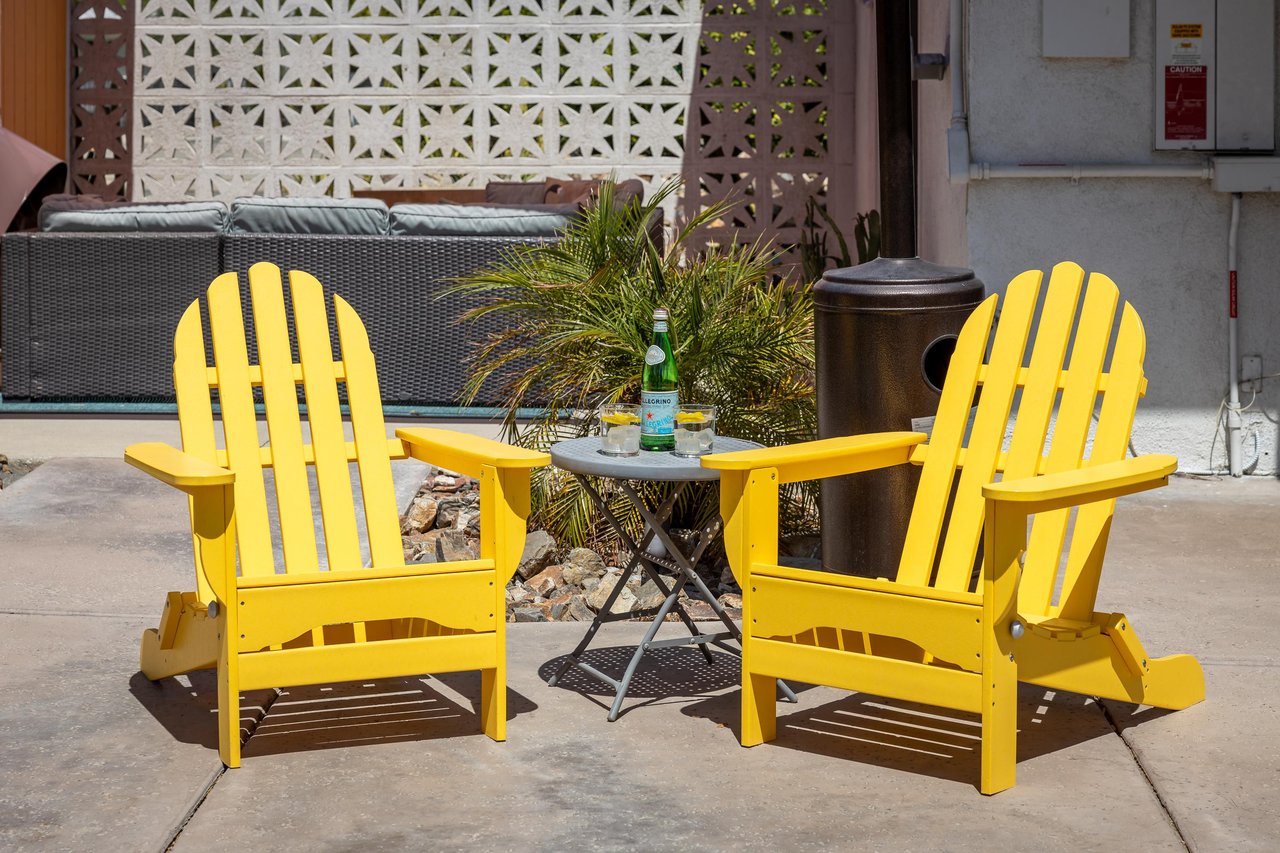 Multiple seating areas on the Pool Deck