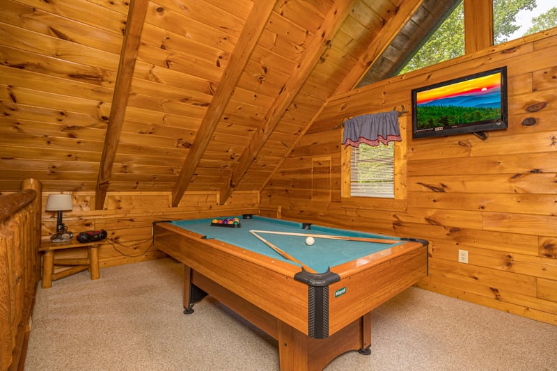 Pool Table at Dukes Den