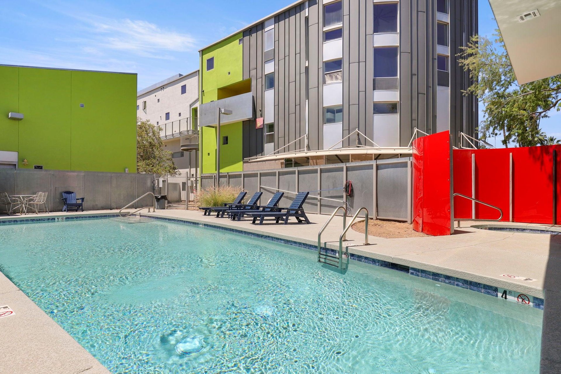 Guests will have access to the shared pool and hot tub.