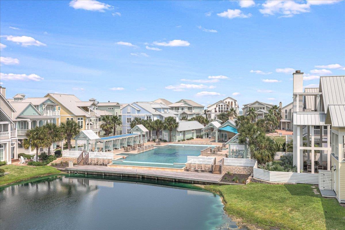 Balcony View of Kieras Pool and Lake Gavin