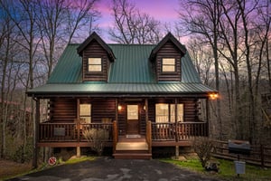 Front exterior view at Country Bears Getaway, a 3bedroom cabin rental located in Gatlinburg