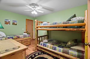 Bunk room at Lazy Bear Retreat, a 4 bedroom cabin rental located in Pigeon Forge
