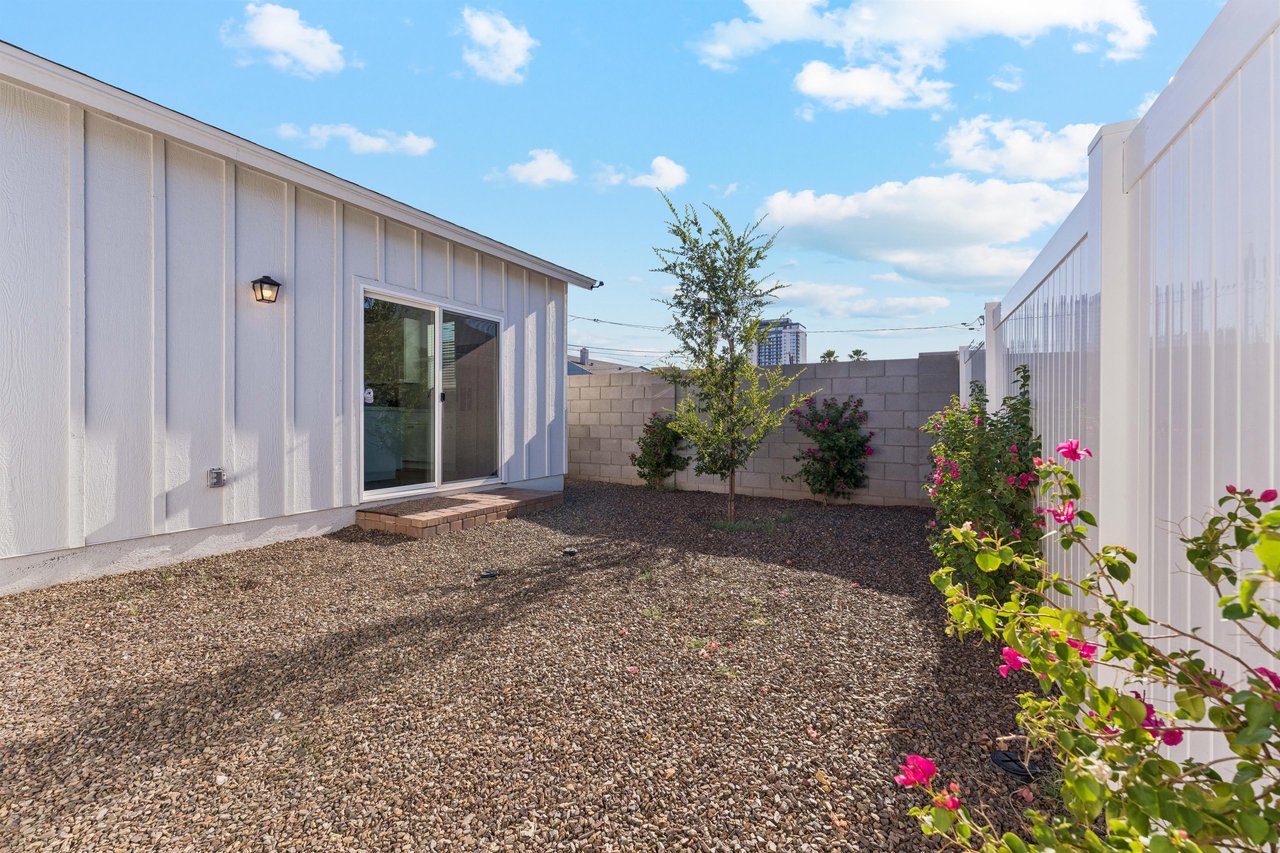 Fully fenced yard.