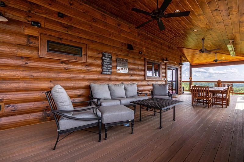 Deck Seating and Dining Area