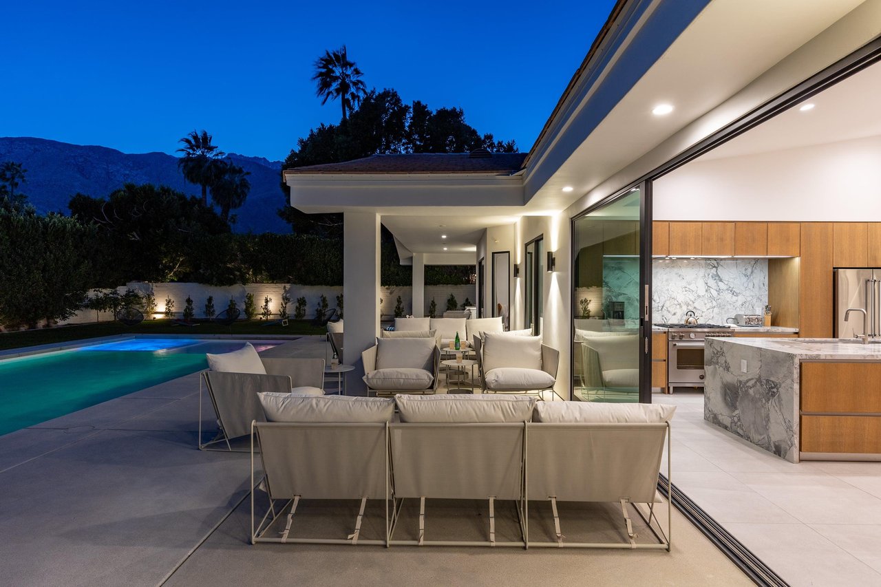 Lots of comfortable patio seating