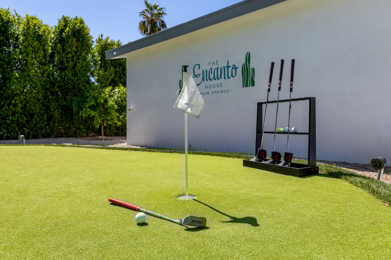 The Encanto House putting green