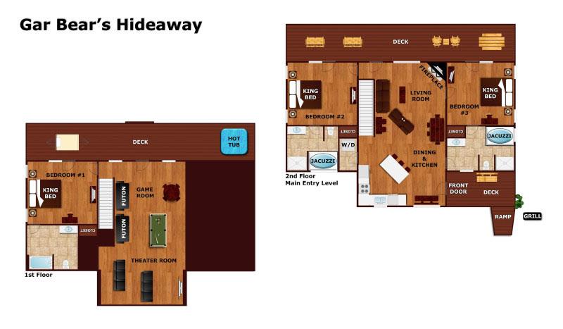 Gar Bears Hideaway floor plan