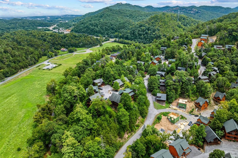 Aerial pictures around Loving Every Minute