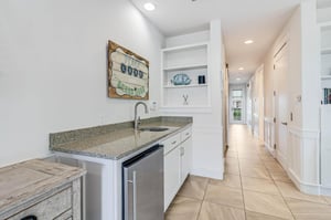 Living Area with Wet Bar, 1st Floor