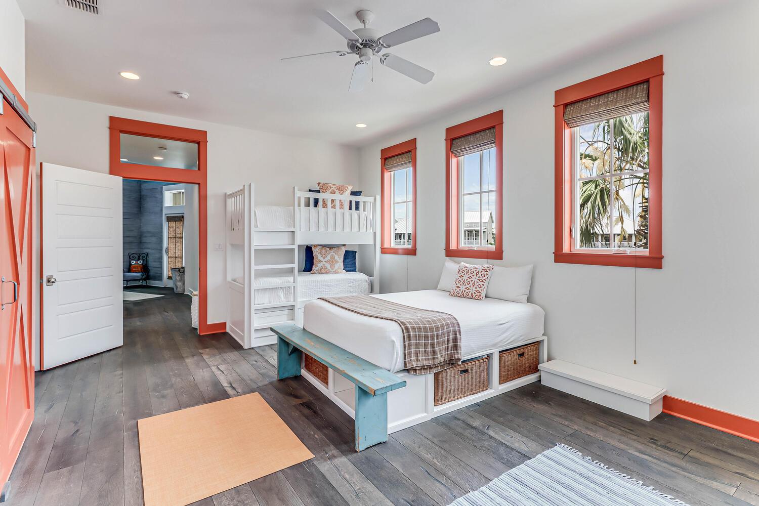 Bunk Room with 8 Twins  1 Queen, 2nd Floor