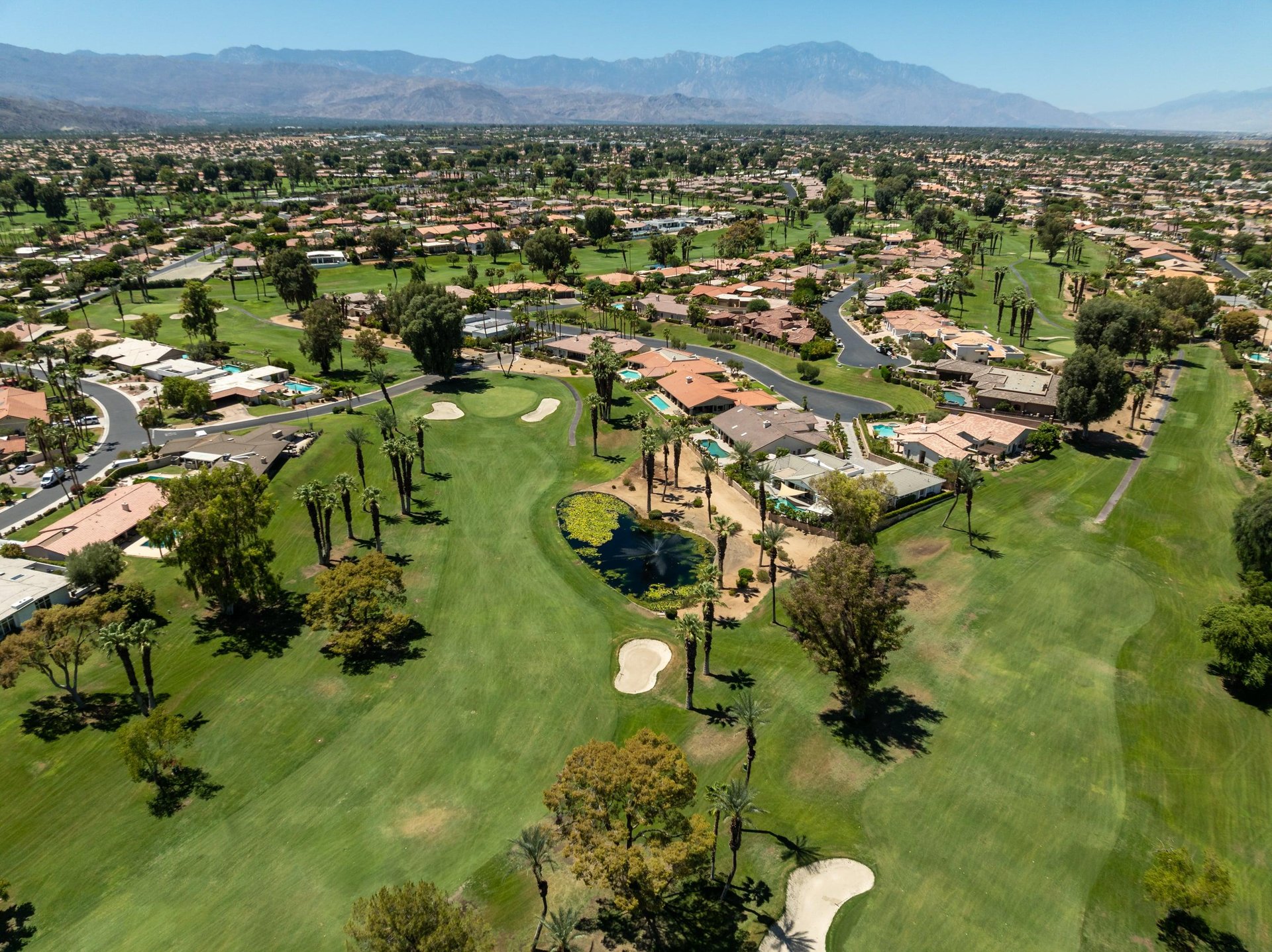 Located near golf courses.