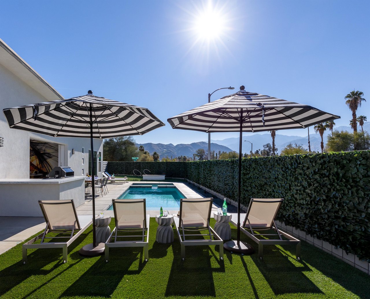 Lounge under the warm sun