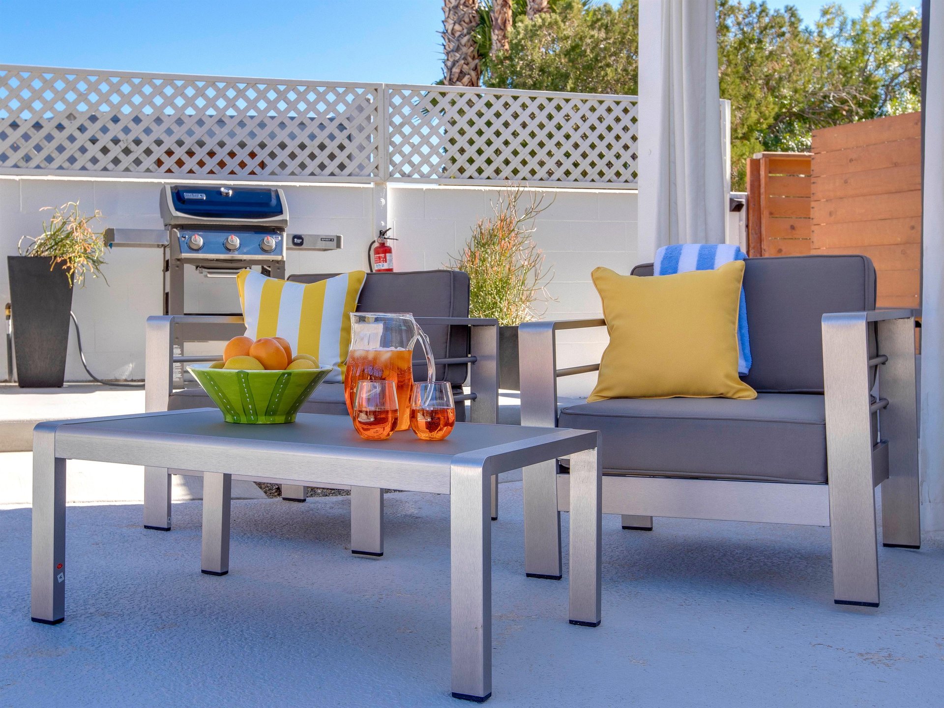 Plenty of space for relaxing poolside