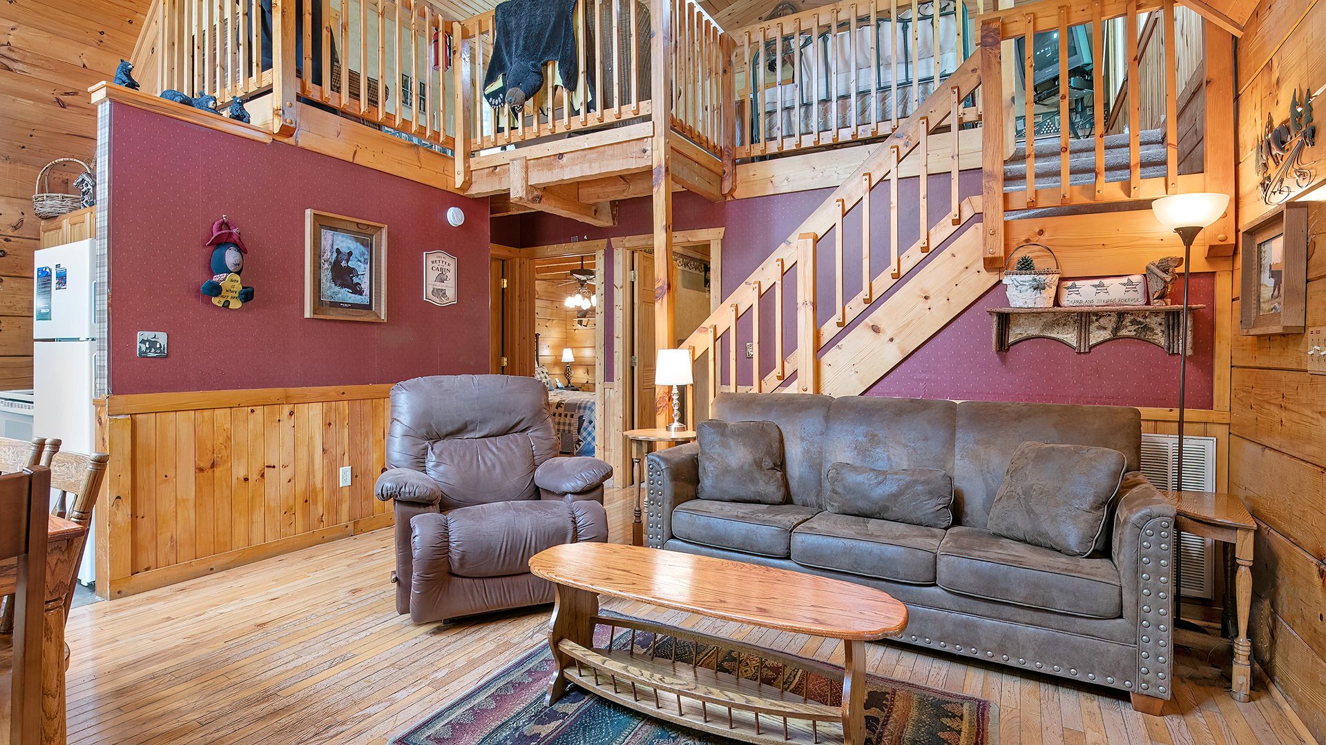at hooked on bears a 2 bedroom cabin rental located in pigeon forge