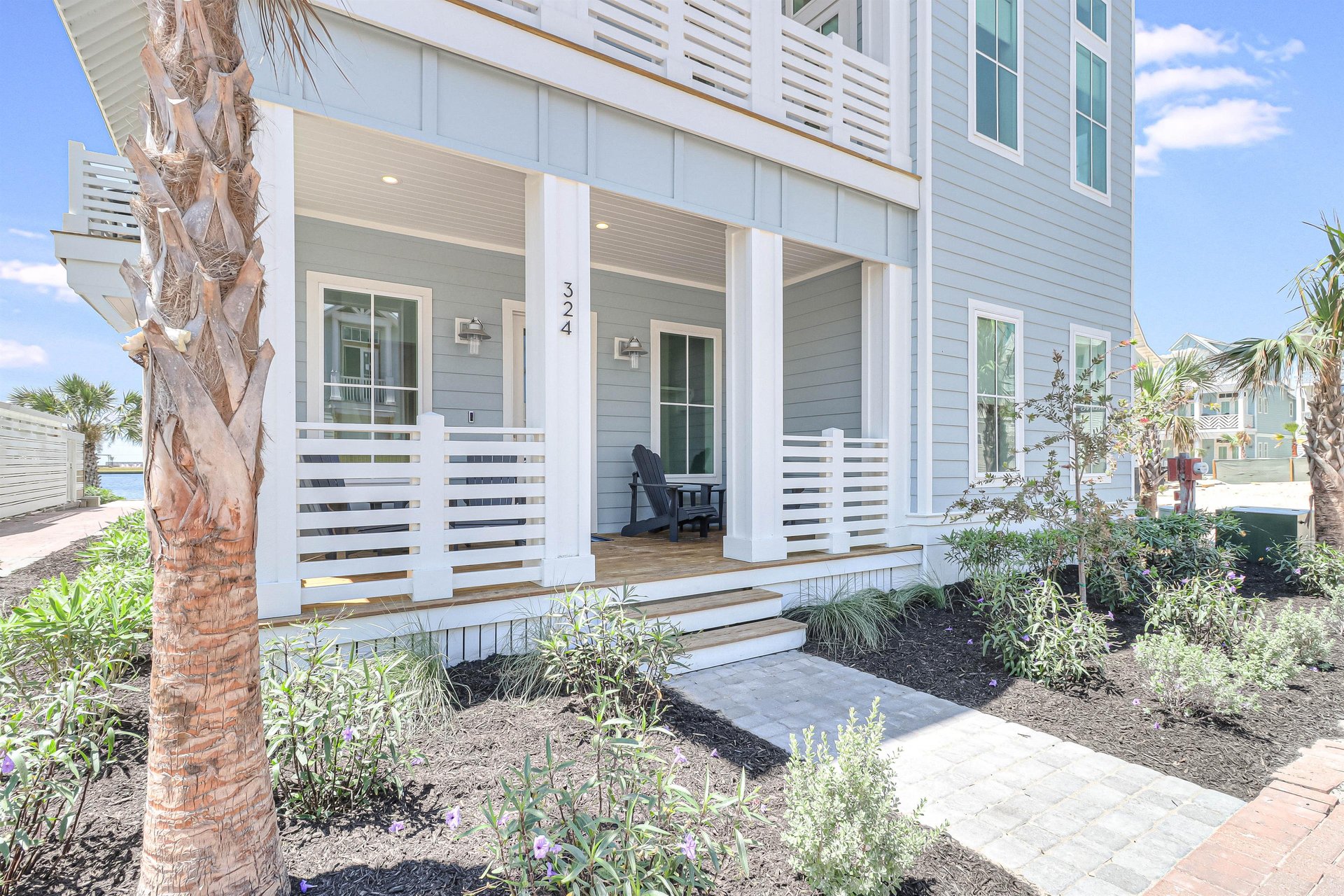 Front Porch With Community Views  PoolLake Walkway