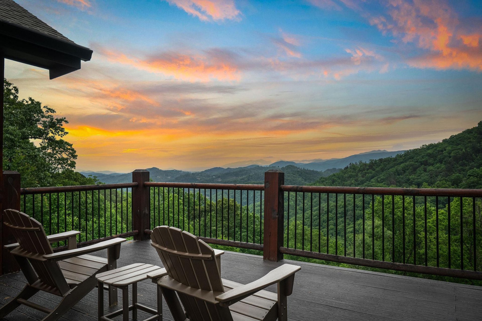 Balcony view with seating