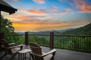 Balcony view with seating