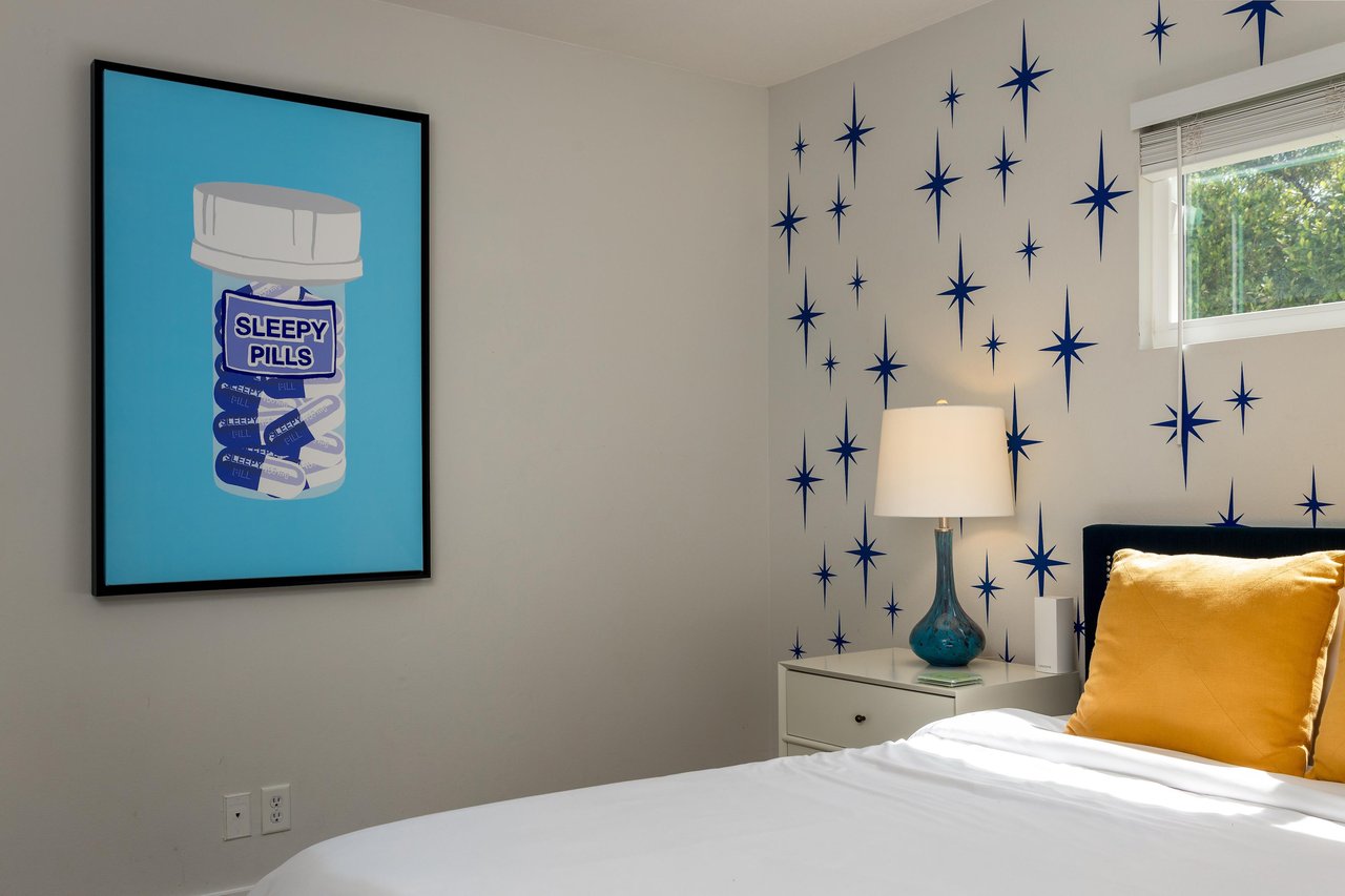 Fall asleep in the gorgeous bedroom