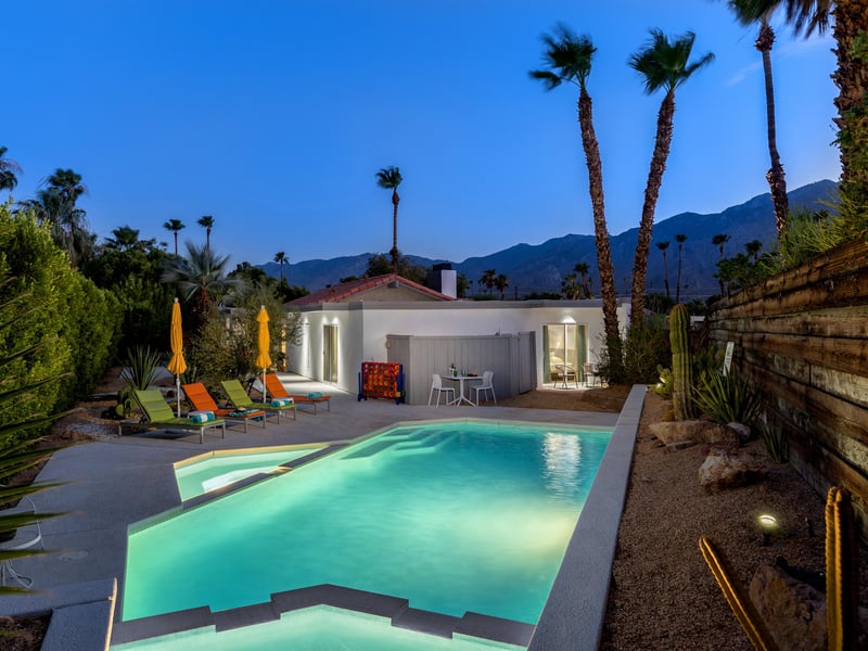 Take a dip in the pool under the stars