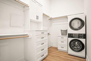 Primary King Bedroom Closet With WasherDryer, 2nd Floor