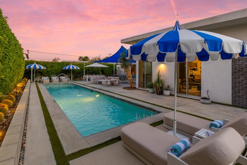 Watch the sunset from this amazing pool