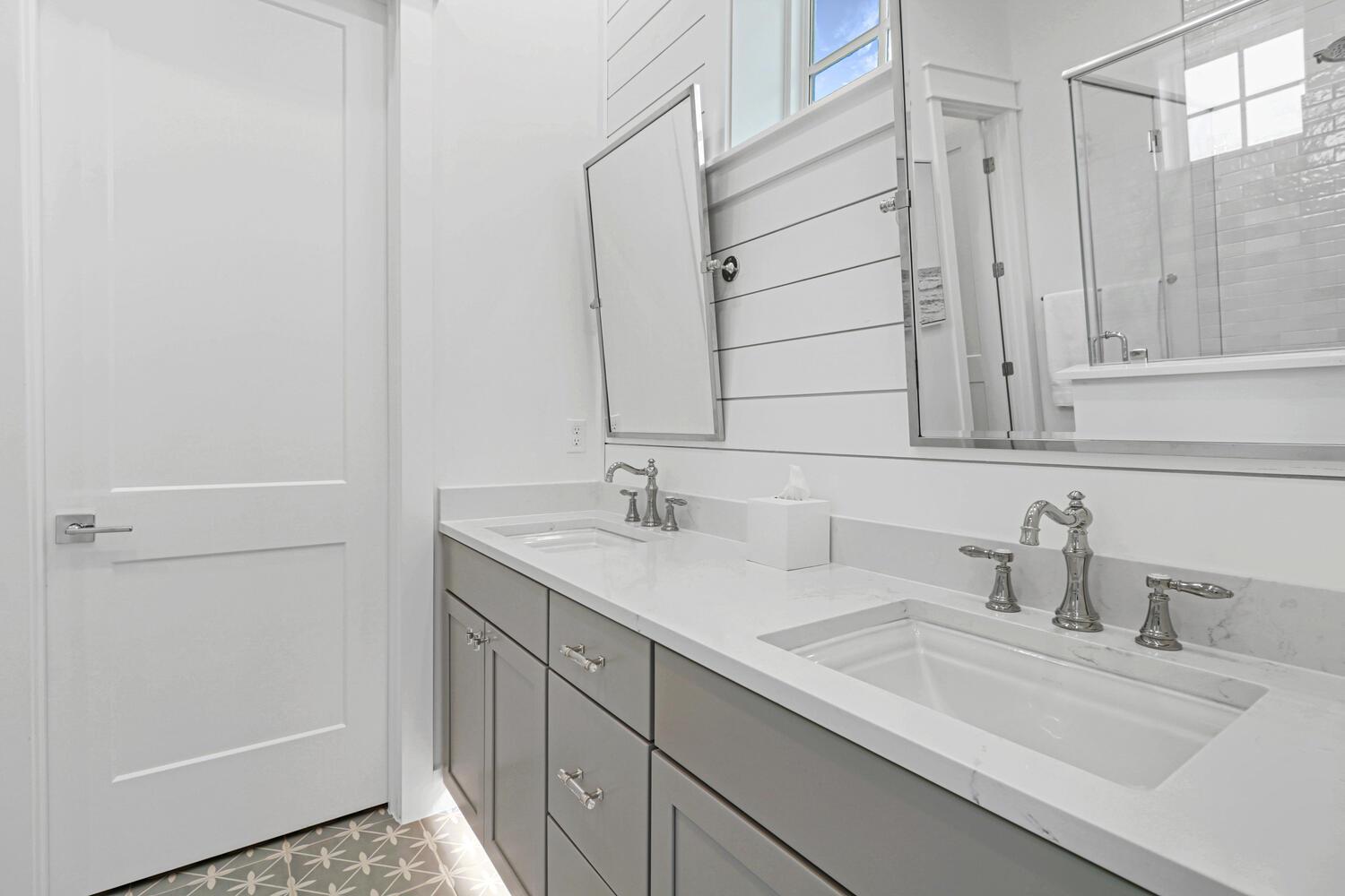 Light Blue King Suite Bathroom, 2nd Floor