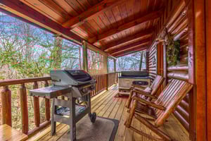 A Lovers Secret Deck with Grill