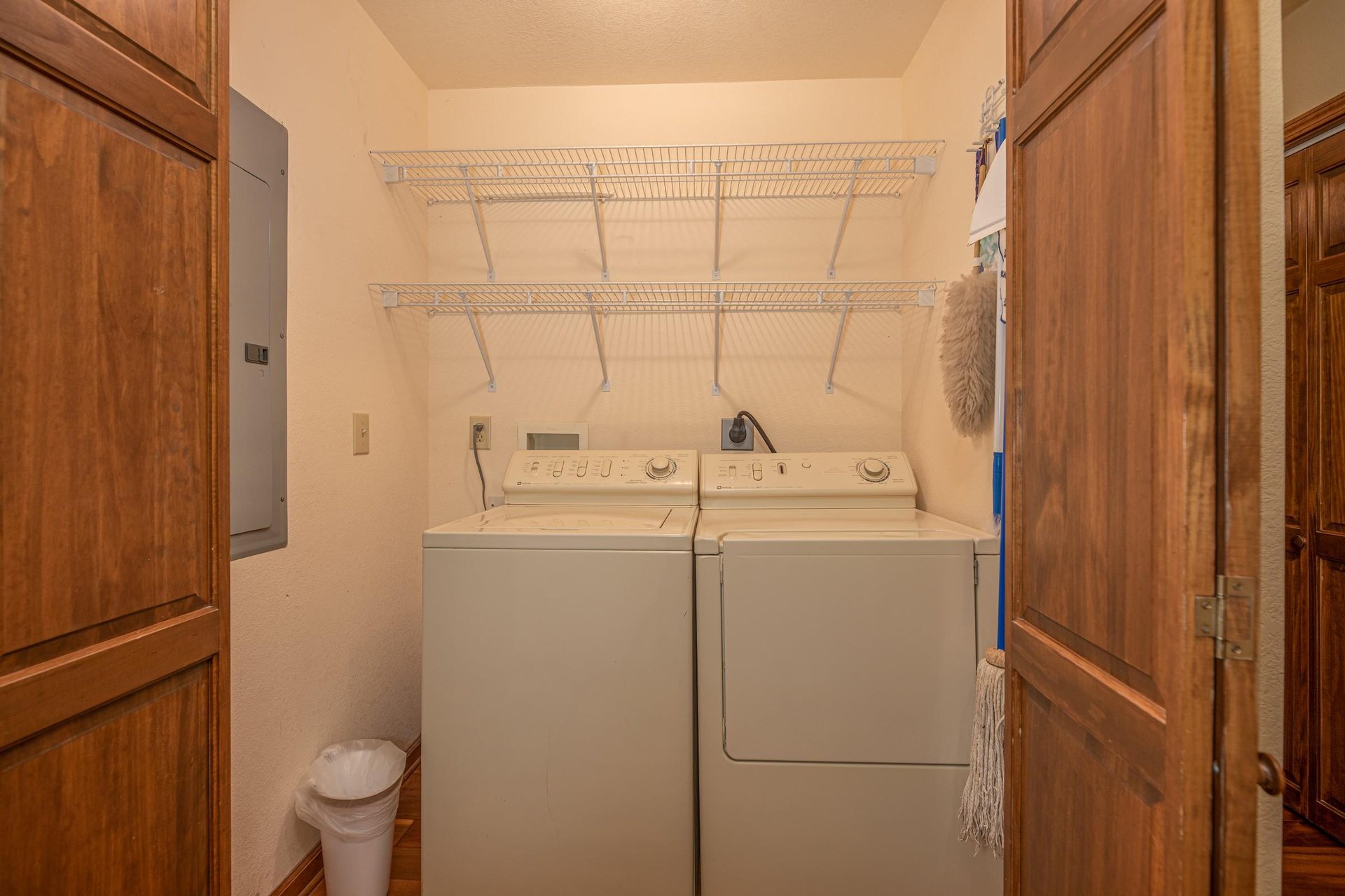 Laundry room at Lazy Bear Retreat, a 4 bedroom cabin rental located in Pigeon Forge