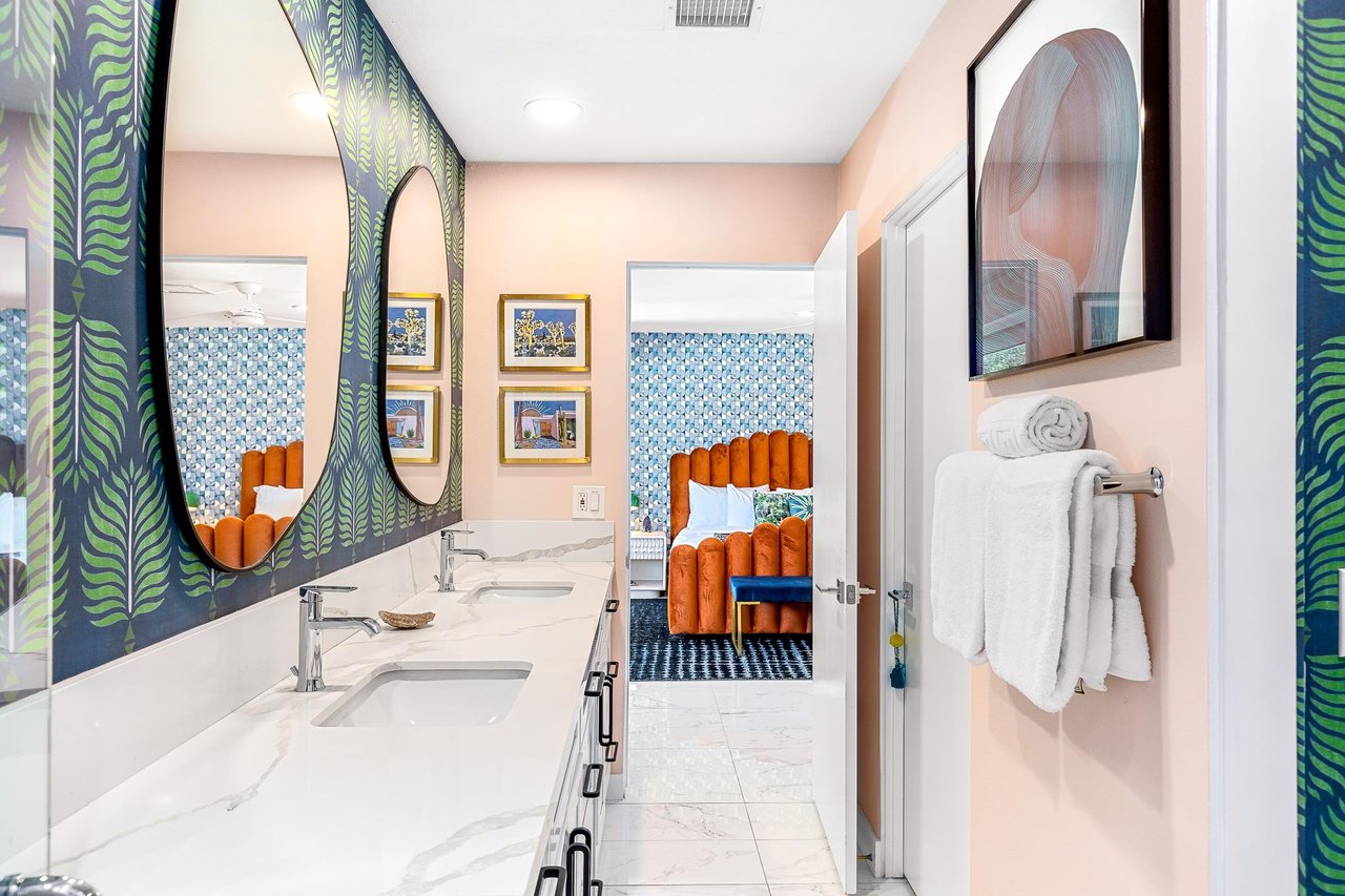 Redesigned primary bedroom en suite