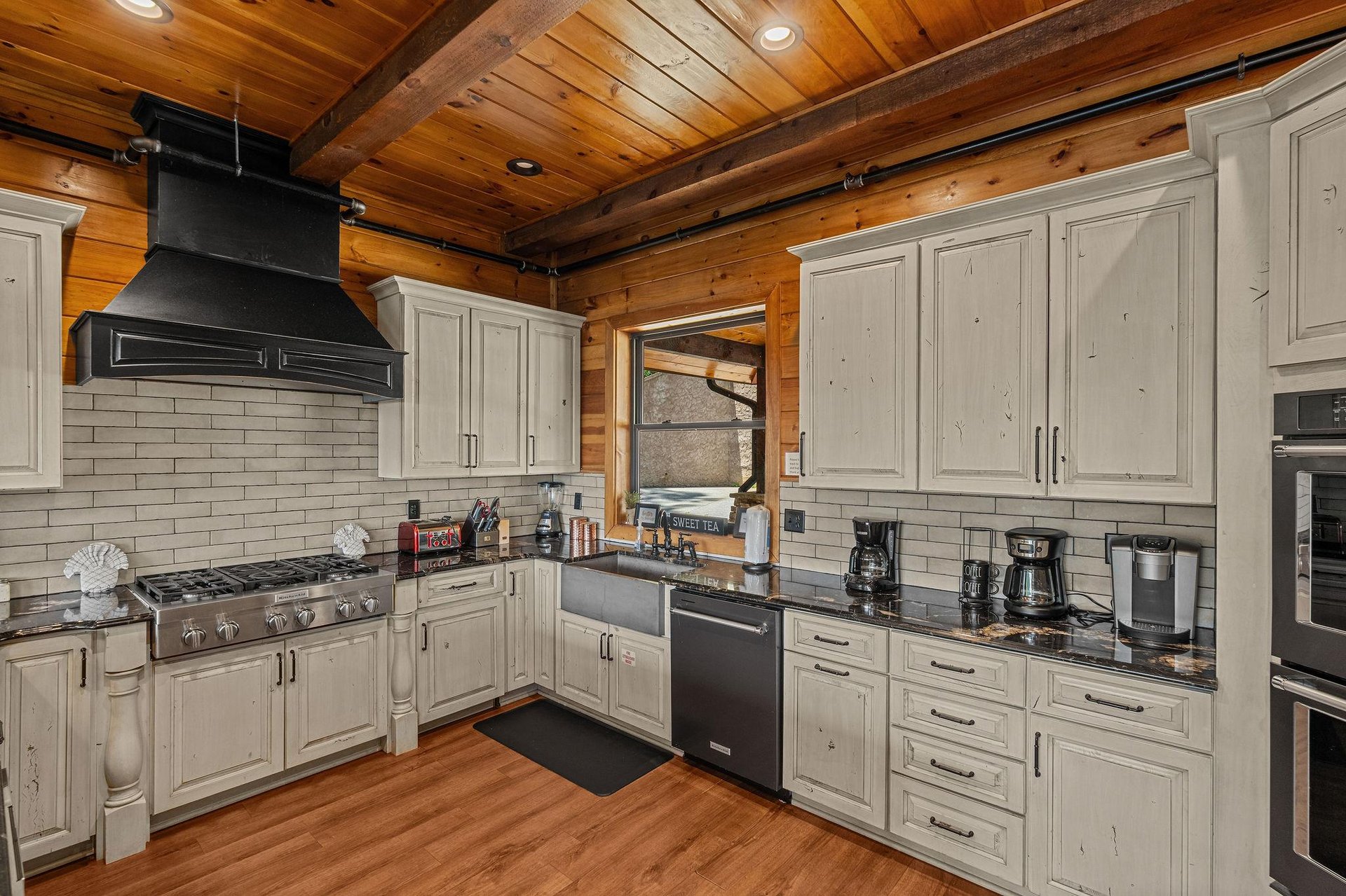 Kitchen with full size appliances