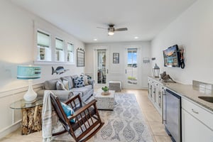 Living Area with Wet Bar, 1st Floor