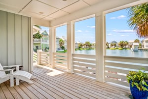 Covered Back Deck, Lake Colby View