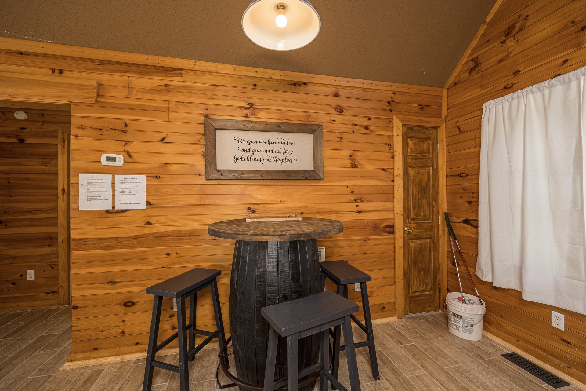 Small table with stools