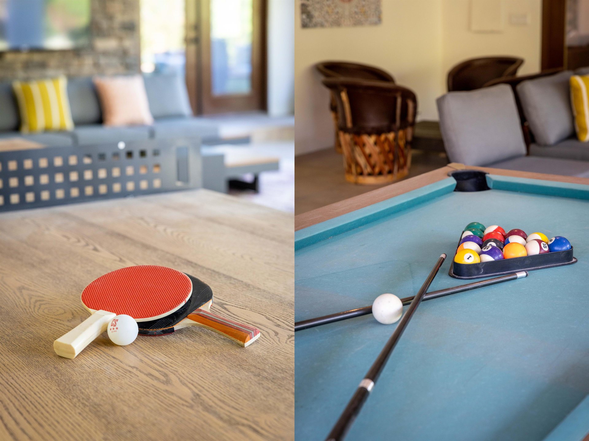 Play ping pong or pool