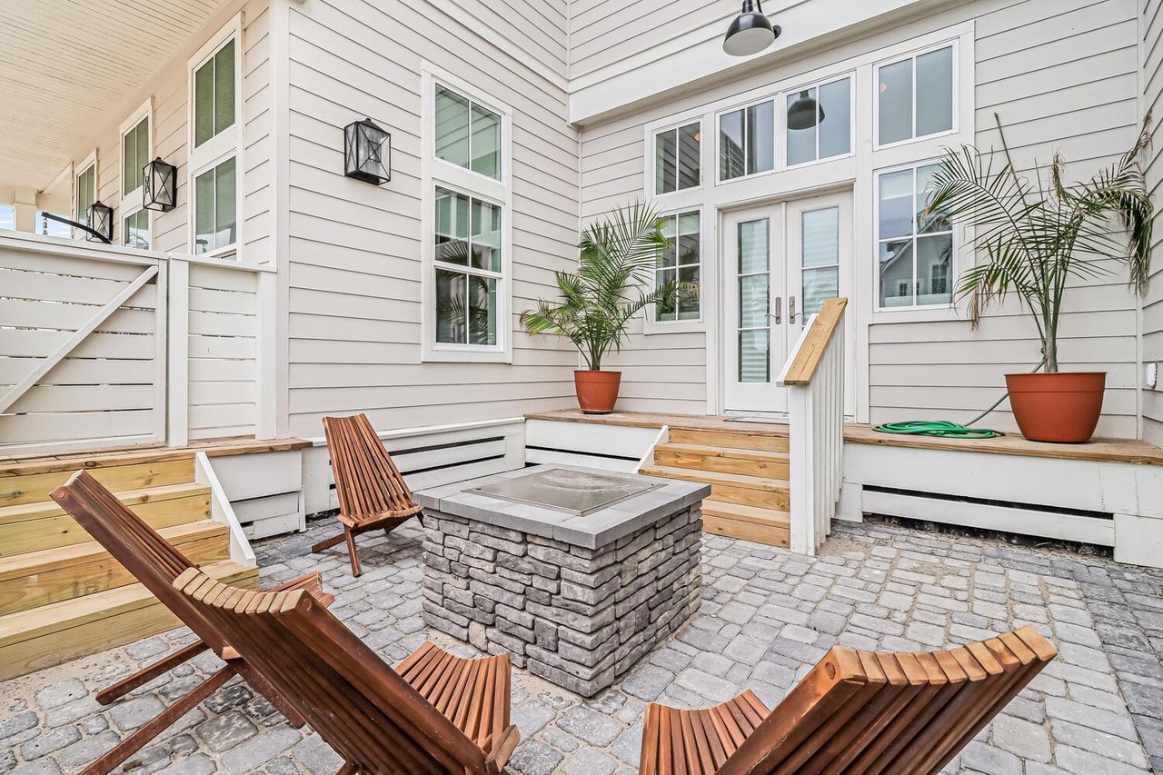 Private Outdoor Seating with Fire Pit