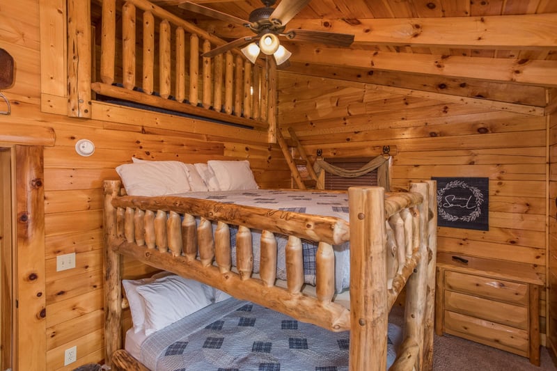 queen bunk beds with a queen size loft above