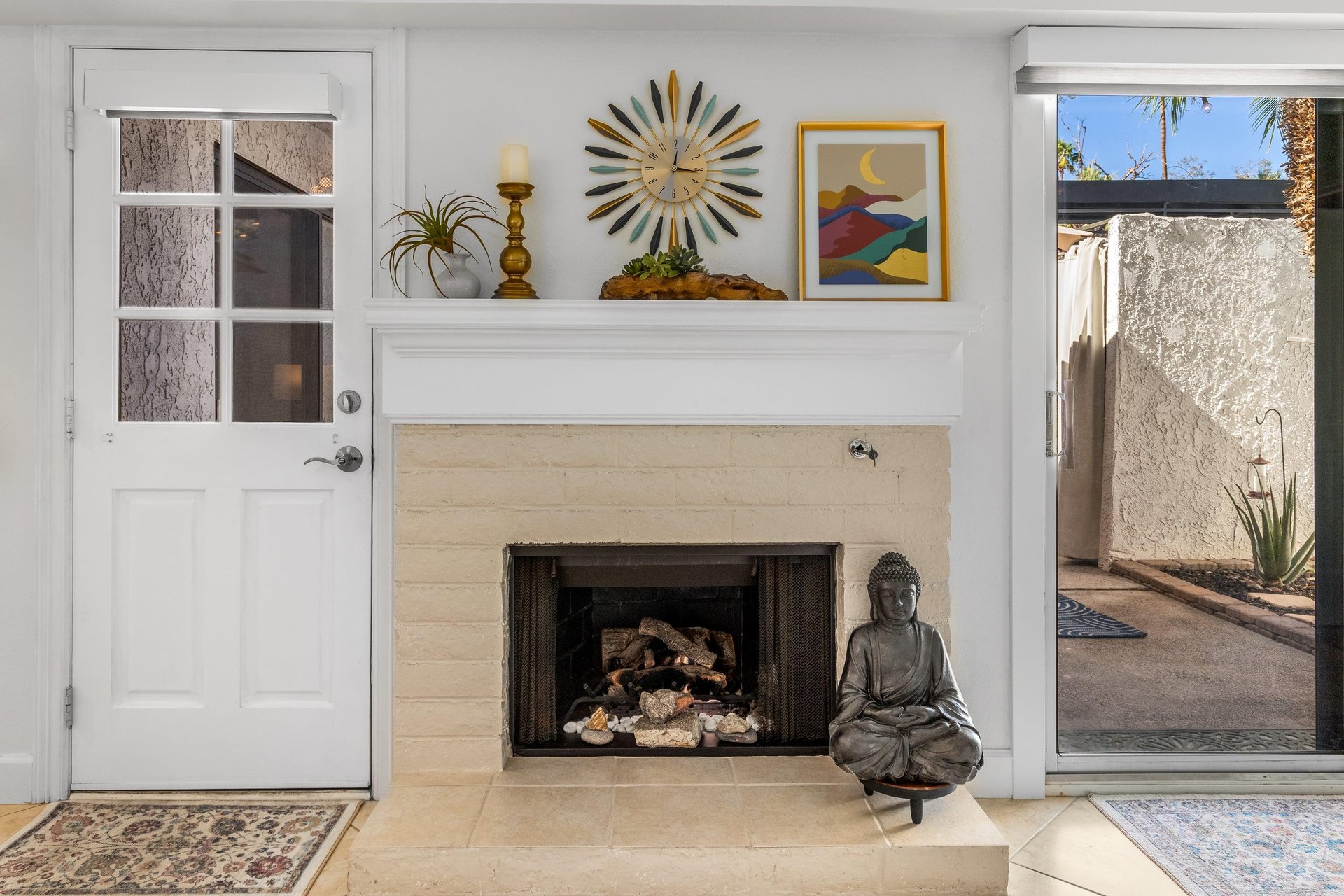 Gorgeous fireplace