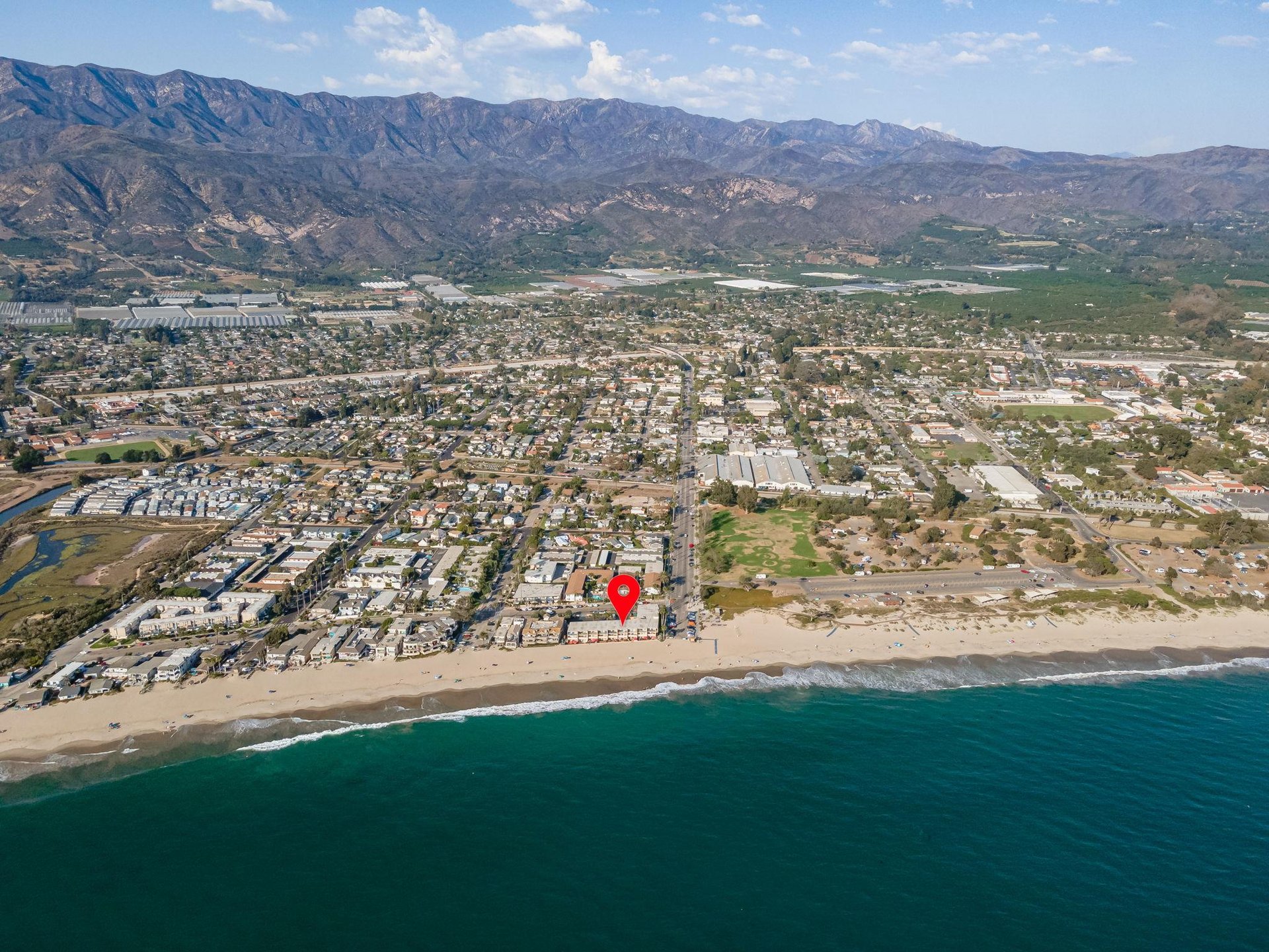 Arial view of Carpinteria Shores.