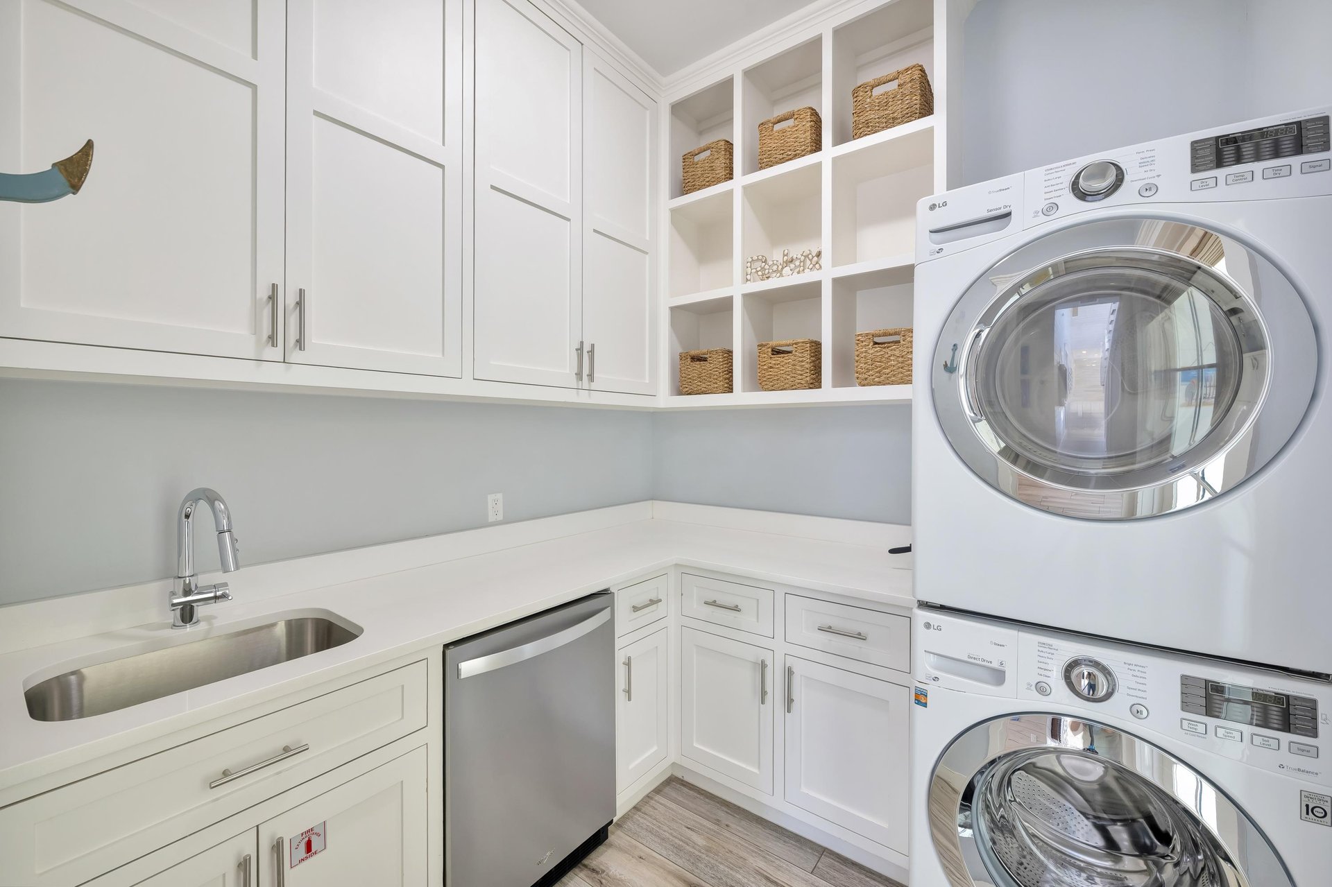 Laundry Room With Refrigerator, 1st Floor