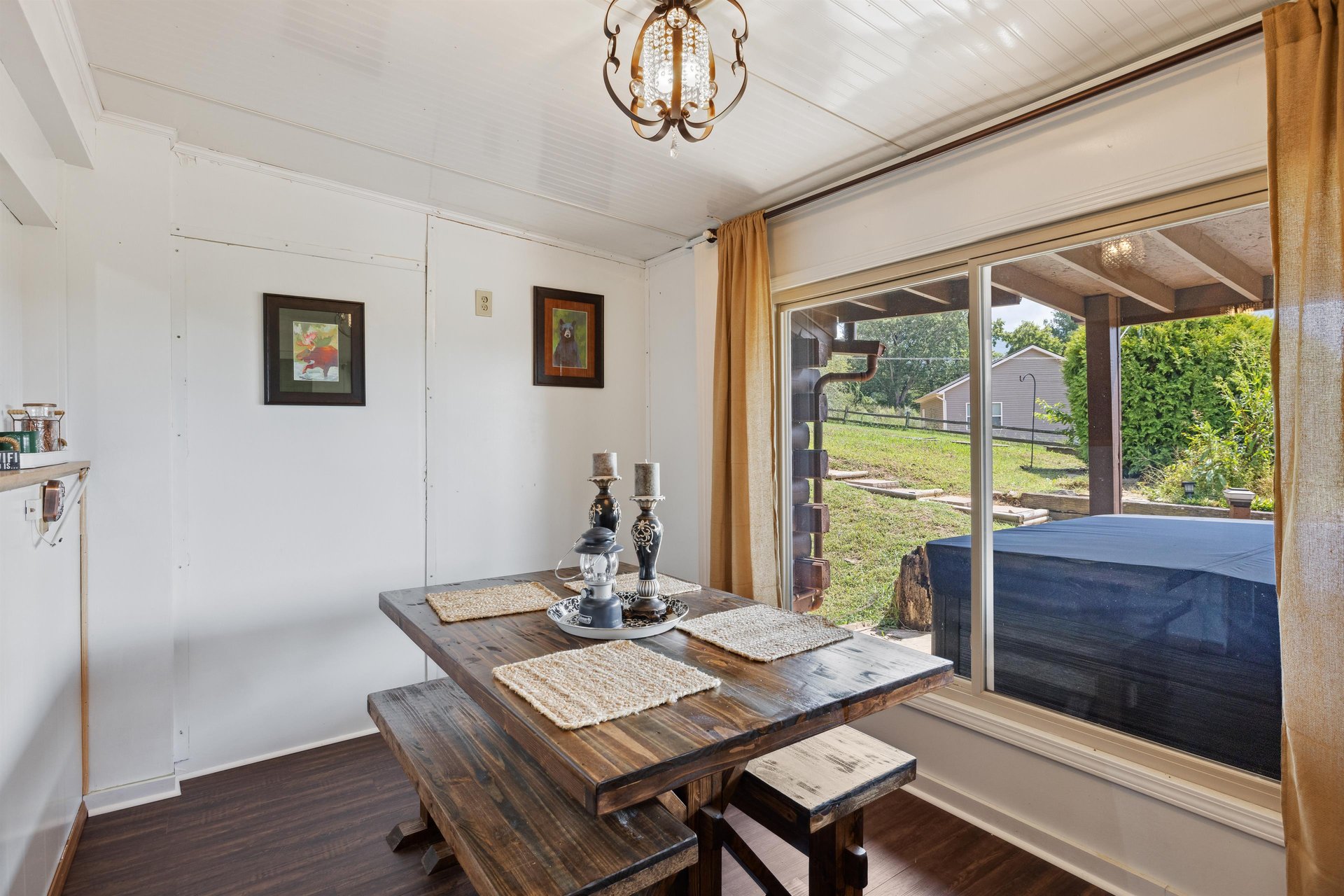 dining with natural lighting