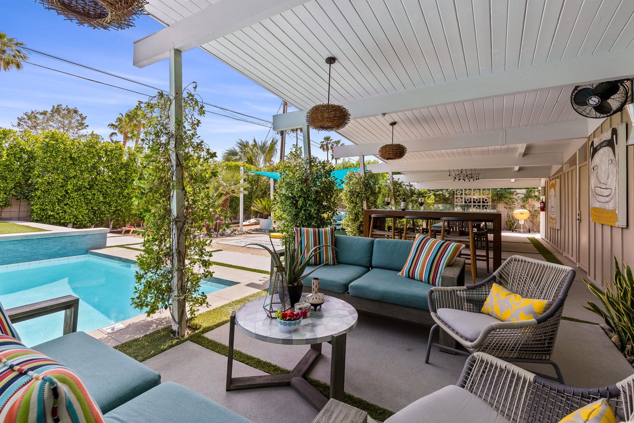 Comfortable patio furnishings