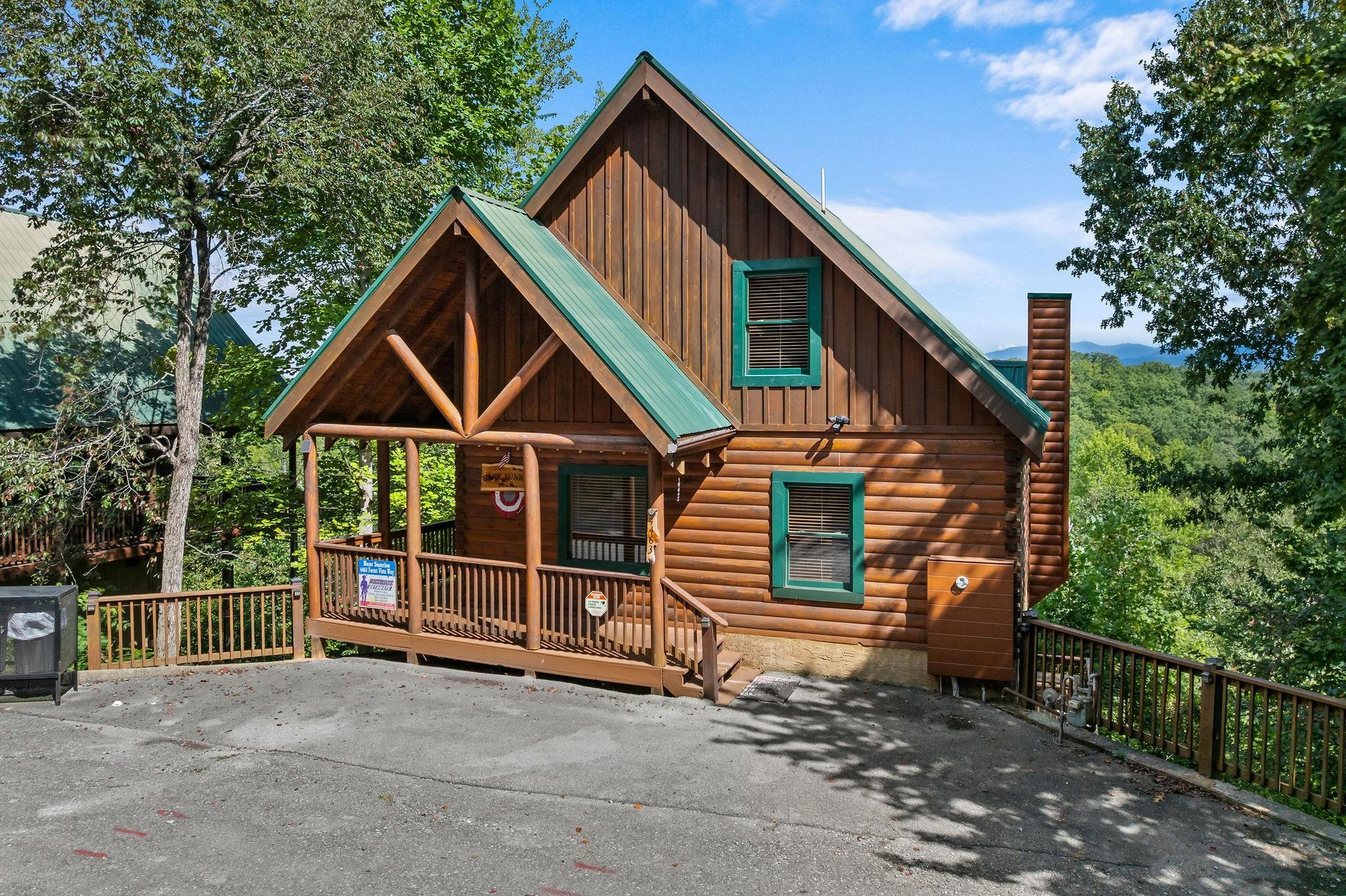 Side of Bear Sunrise cabin