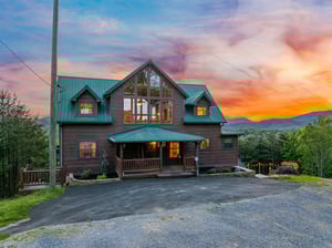 Front of Mountain Bliss cabin