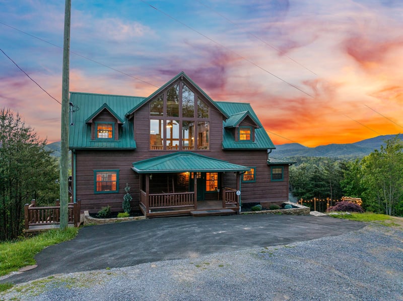 Front of Mountain Bliss cabin