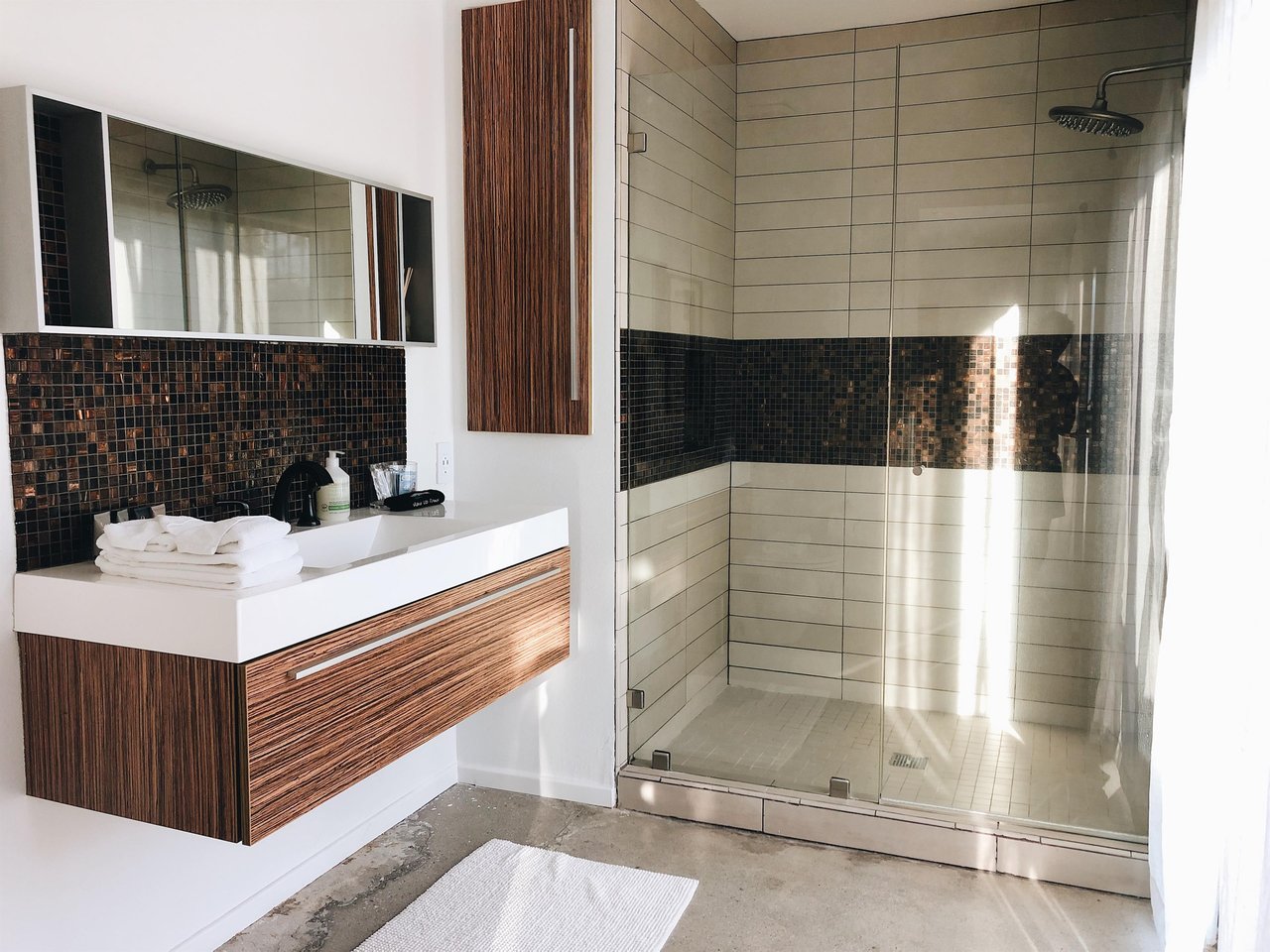 Waterfall shower