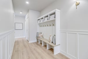 Hallway Bench with Storage and Hooks, 1st Floor