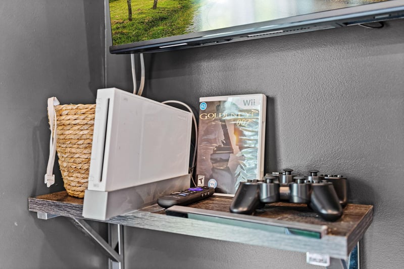 Wii with game and controllers