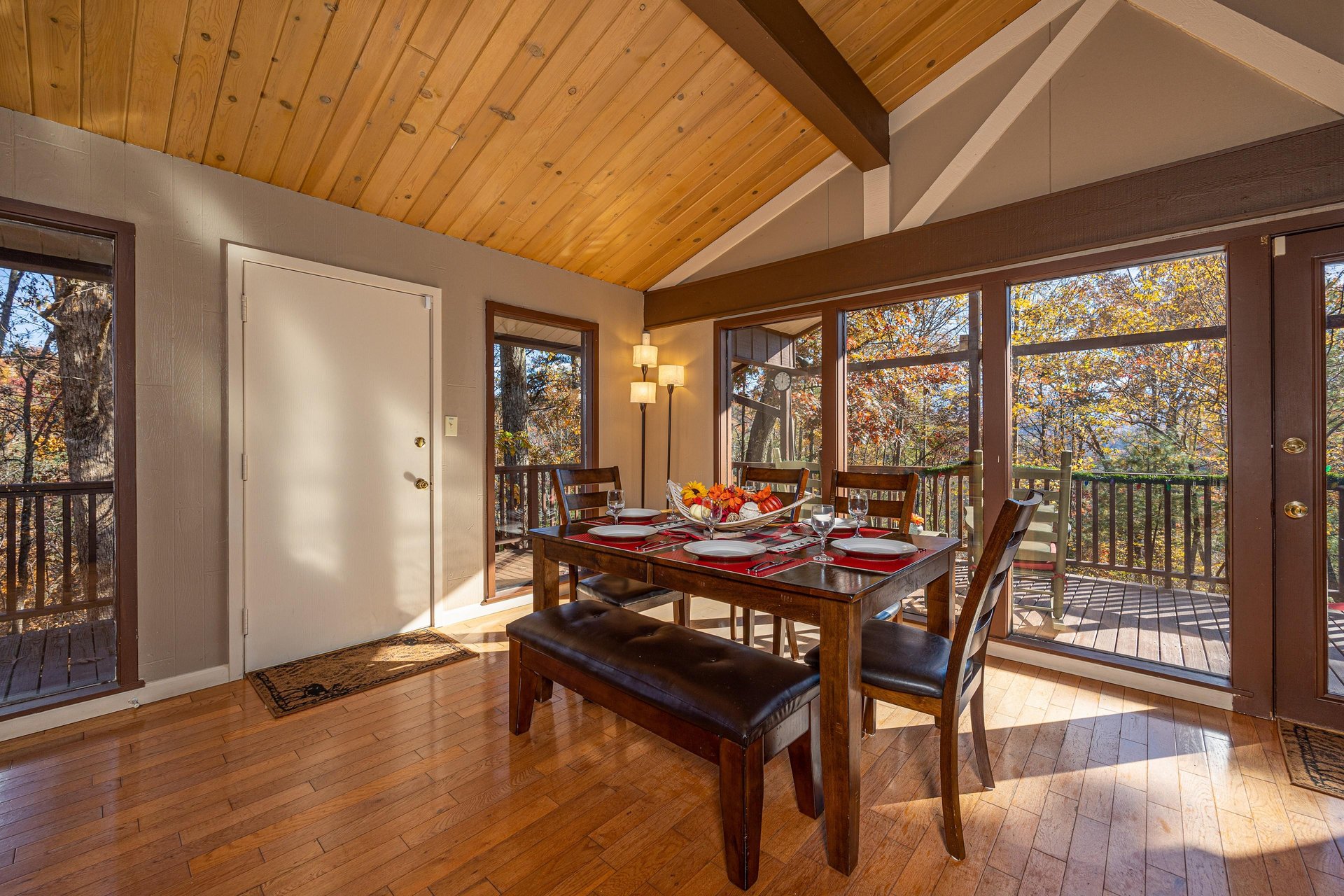 Dining for 6 at Buena Vista Getaway, a 3 bedroom cabin rental located in gatlinburg